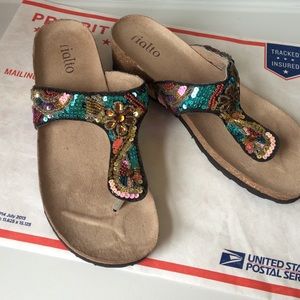 Rialto Beaded Wedge Sandal