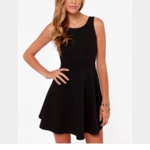 Lulus pish posh black dress