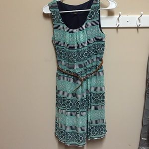 Cute blue pattern dress! Size small!