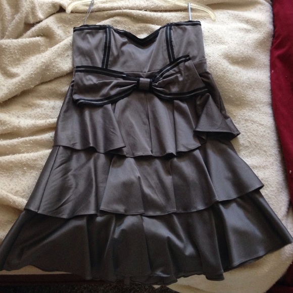 DoubleZero grey/silver formal dress from modcloth