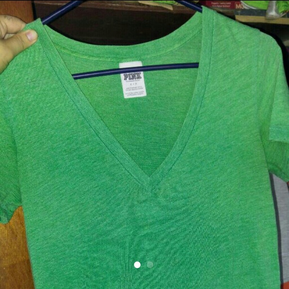 Pink vs v neck