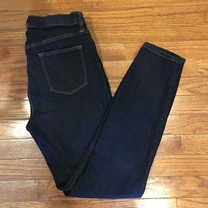 High rise skinny jeans