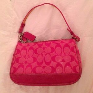 Coach Pink Logo small purse