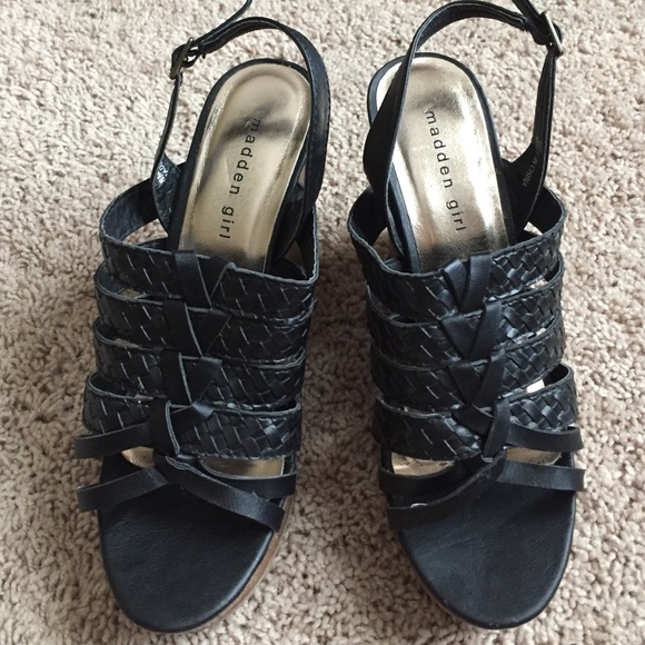 Black wedges, slightly worn