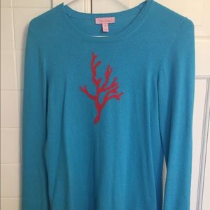 Lilly Pulitzer Blue Coral Sweater