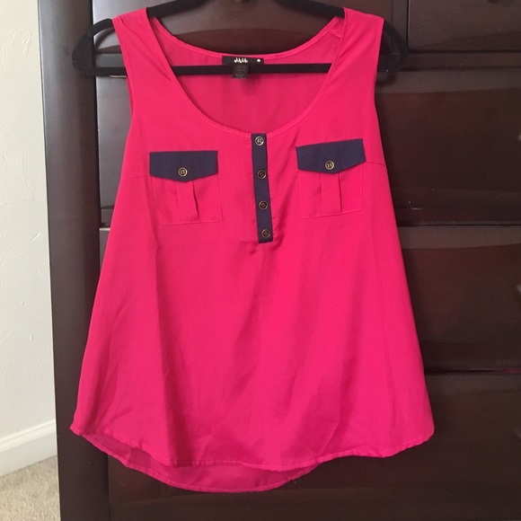 Mimo  Pink and Blue Tank