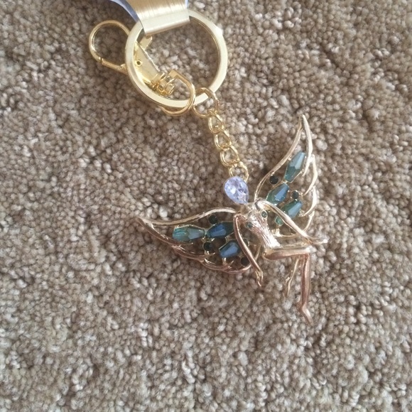 Bedazzled "nipple fairy" keychain