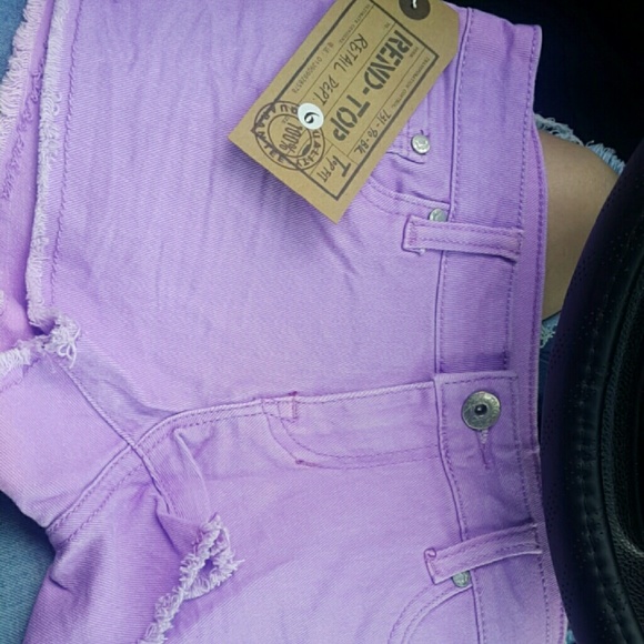 Purple ombre shorts