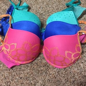 3 Aerie bras all size 32A except the pink it's 34A