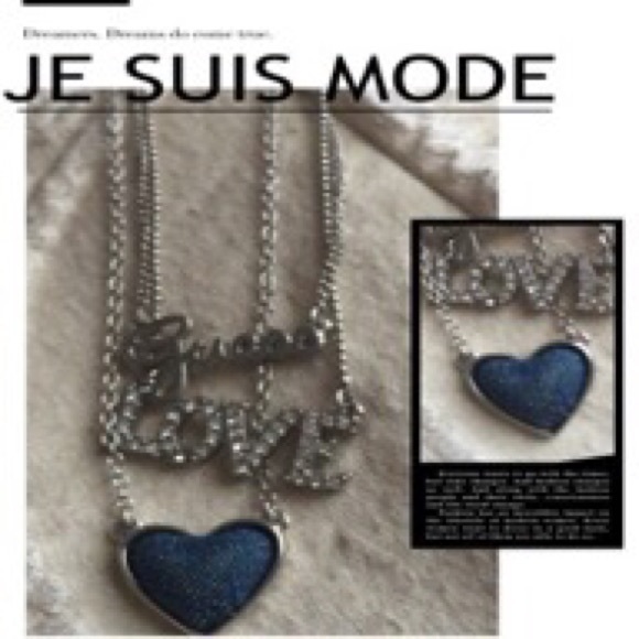 Guess hearted Jean necklace