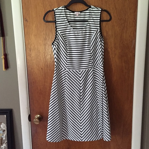 Black and white stripe summer dress