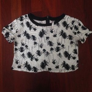 Palm Tree Crop Top