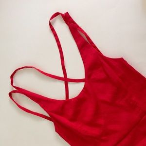 Tobi red cradle back dress