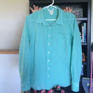 J Crew button down long sleeve blouse. EUC