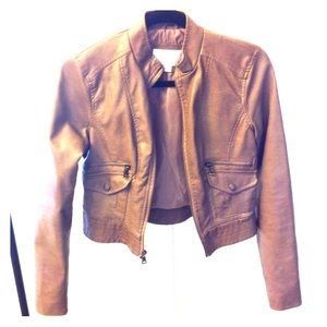 Faux leather jacket
