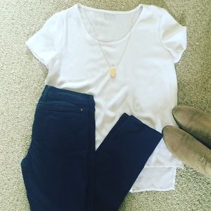 Navy Blue Lucky Brand Charlie Skinny Jeans