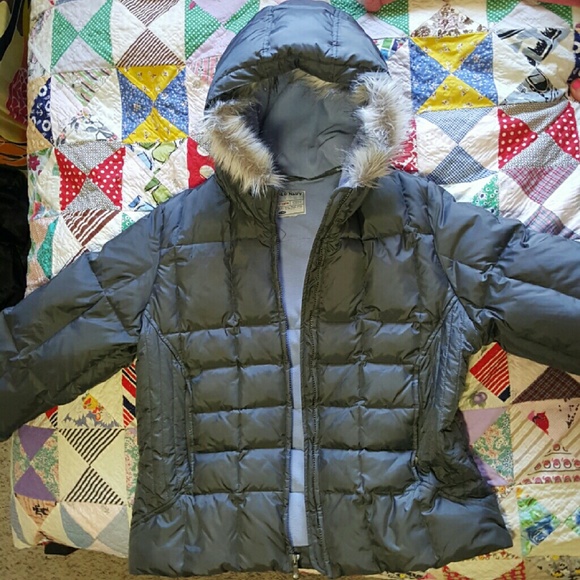 Fleeze lined down winter coat