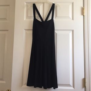 strappy black dress