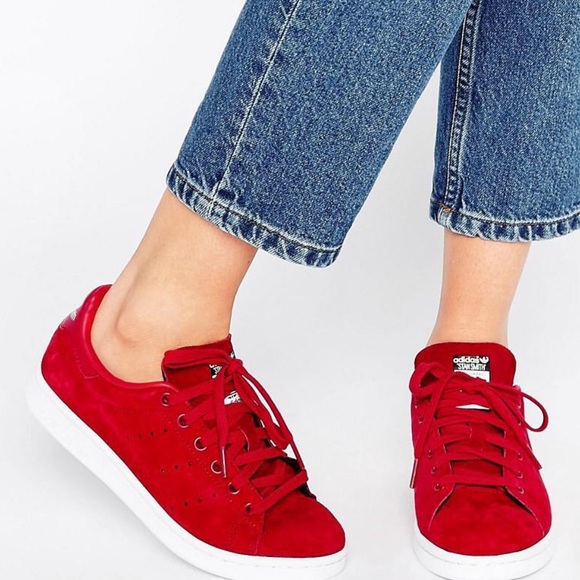 Adidas Shoes - Stan smith red suede stan smith originals, 6.5