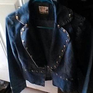Jean jacket gold buttons