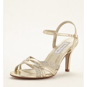 Touch up  Gold Heeled Sandals.