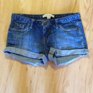 Forever 21 Faded Jean Shorts and Tank Top