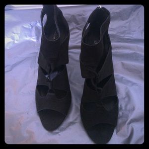 Calvin Klein Black Suede Heels