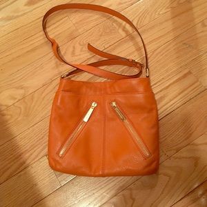 Michael Kors orange crossbody bag