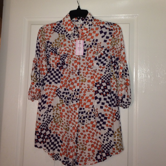 NWT CAbi shirt. #404 Grand Prix Shirt. Vintage.