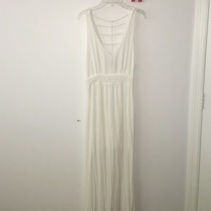 White boho dress