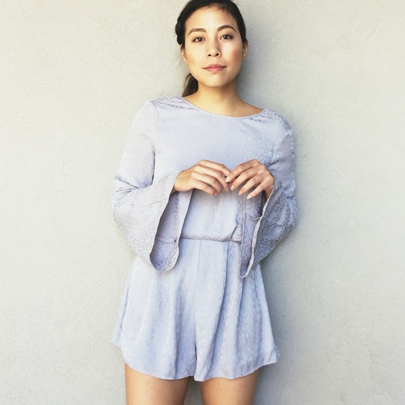 Topshop Bell Sleeved Romper/Jumper
