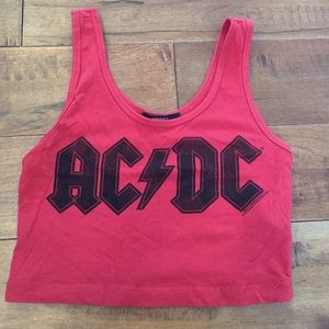 ACDC crop top