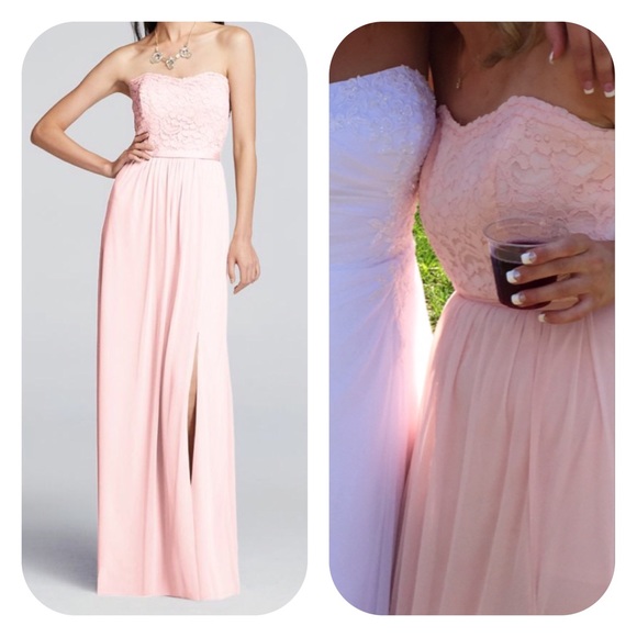 David's Bridal Dresses & Skirts - Lace and Mesh Long Dress