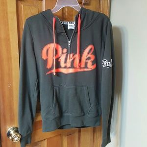 PINK 1/4 zip sweatshirt