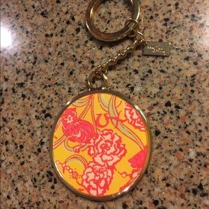 Lilly Pulitzer Chi Omega keychain