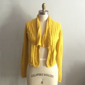 Anthropologie Guinevere Yellow Knit Cardigan