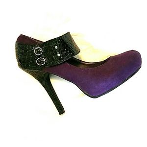 Purple and Black heels