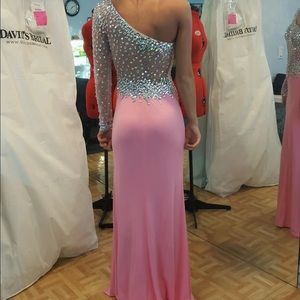 Blush prom dress