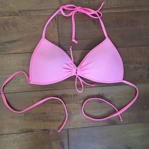 hot pink push up bikini top
