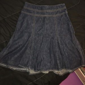 Denim blue skirt