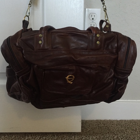 All-leather brown tote bag - Picture 2 of 3