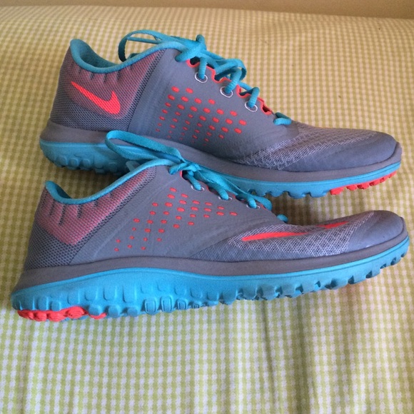 Grey and blue Fitsole lite run Nike - Picture 2 of 3