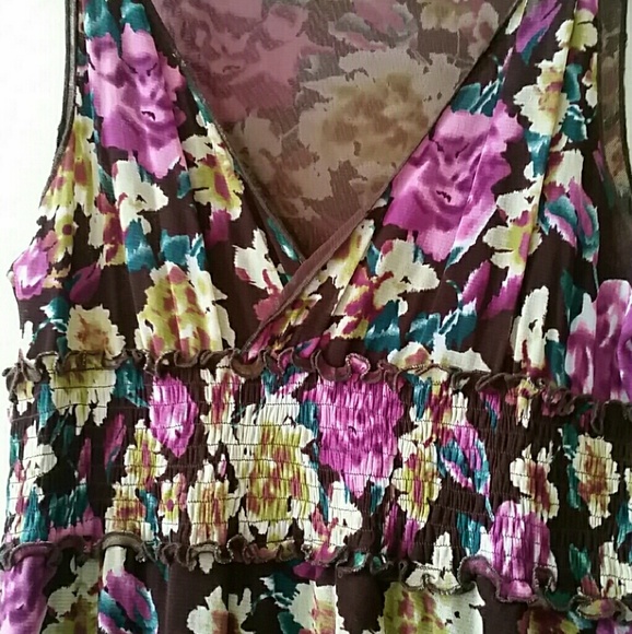 BCBGMAXAZRIA Floral Print Dress