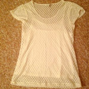 Banana Republic lace top with attached camisole.