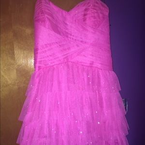 Prom Dress. Short. Hot Pink. Sparkly!