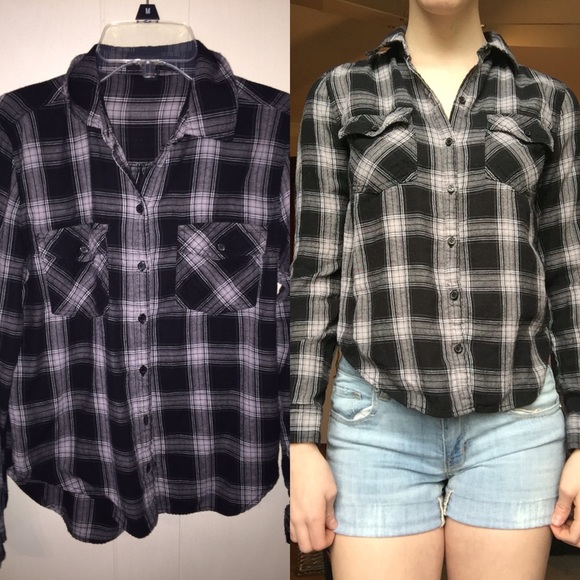 Black/grey/white flannel