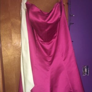 Prom Dress. Fuchsia. Very silky! Size 16