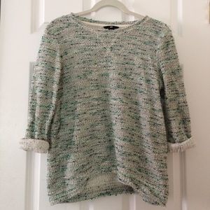 Green/gray knit sweater