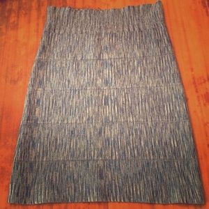 BCBG Blue Pattern Bandage Skirt