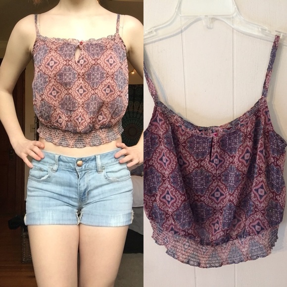 Printed crop top